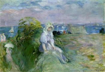 Berthe Morisot : On the Cliff at Portrieux